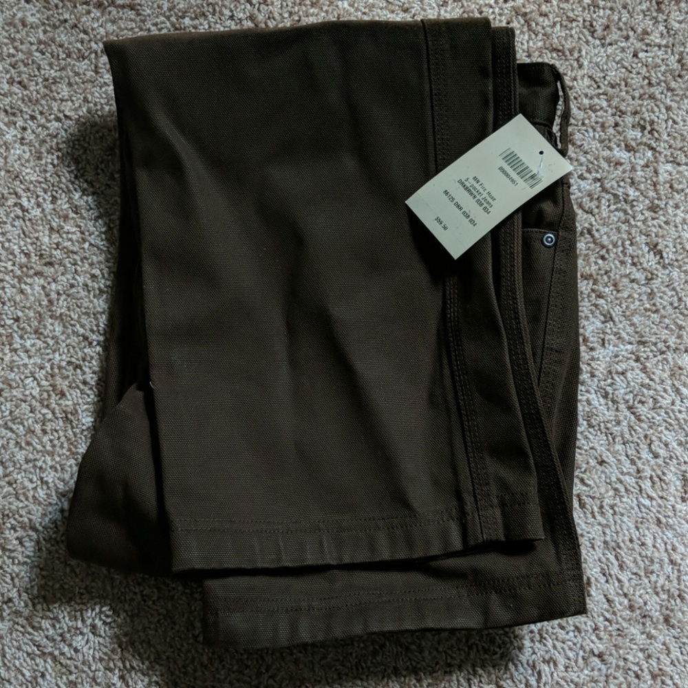 Men's Firehose Work Pants, Brown